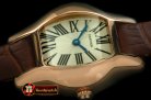 CAR0334B - Tortue De Cartier RG/LE White Swiss Quartz