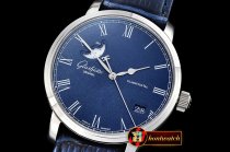 Glashutte Excellence Panorama Date Moonphase SS/LE Blue GF A2824