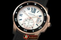 CAR0327A - Calibre de Cartier Diver RG/RU White A-2813