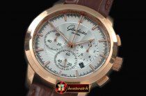GLA0030A - Senator Chrono RG/LE White OS20 Quartz