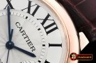 Cartier Balon Bleu Mens 42mm Wrapped RG/LE White BP Swiss 2824
