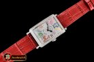 Franck Muller Long Island 952QZ DIAM/SS/LE (Red) Color GF Swiss Qtz