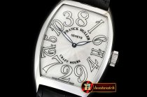 Franck Muller Crazy Hours Curvex Mens SS/LE White Asia 21J Mod