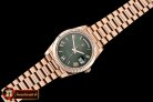 RDD0195A - DayDate 228206 RG/RG Green Roman BP Swiss 2836