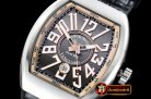 Franck Muller Vanguard Mens V45 SS/LE/RU Silv Grey Lume ABF Asia 2824