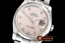 Rolex DateJust 36mm Oyst Dm 904L SS/SS L.Gry/Diam GMF SA3135