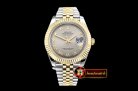 Rolex Datejust II DJ2 41mm Jub Flt YG/SS Light Gray Roman BP A32