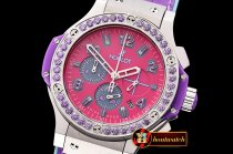Hublot Big Bang Pop Art 38mm SS/LE Pink/Purple Bez OS20 Qtz
