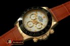Replica Rolex Daytona 116528 YG/LE Wht Num A-7750 Sec@6