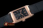 JL078F - Reverso Classique RG/LE Black Num/Stk Jap Qtz