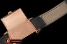 JL078E - Reverso Classique RG/LE Black Stk Jap Qtz