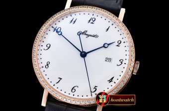Replica Breguet Classique 5177 RG/LE Diams White A2892