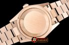 Rolex Daydate 36mm Flt RG/RG Rose Gold Roman BP Swiss 2836
