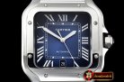 Cartier Santos De Cartier 2018 Mens XL SS/SS Blue BVF MY9015
