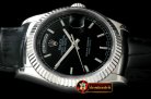 Replica Rolex DayDate Fluted Black SS/LE Asian 2813