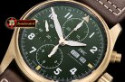 IWC Pilot Chrono Spitfire IW387902 Brz BR/LE Grn ZF A7750