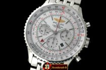 BSW0285A - Navitimer GMT SS/SS White A-7750
