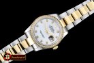 Replica Rolex DateJust Mens 36mm YG/SS White MOP Diam BP Asia 28