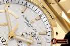 VACH. CONSTANTINE Overseas Dual Time Power Reserve YG/YG Wht TWA A1222