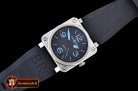 Replica BELL & ROSS BR03-92 SS/RU Black/Blue Miyota 9015