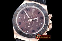 Rolex Daytona Ref.116515 RG/LE Brown Num Noob A7750 Mod