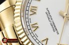 Rolex Daydate 36mm Flt YG/YG White Roman Num BP Swiss 2836