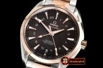 Omega Seamaster Aqua Terra 150M GMT RG/SS Brown VSF Ultimate Asia 8605