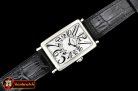 Franck Muller Long Island Ladies 952QZ SS/LE (Blk) Wht GF Swiss Qtz