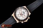 Rolex Daytona 116515 CER/RG/RU Wht/Stk ARF V2 A4130 Mod