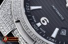 VACH. CONSTANTINE Overseas Ref.47074 Diams SS/LE Black MY8215 Mo