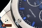 Hublot Fusion Bang 45mm Chrono SS/RU Blk/Blue A7750 Secs@3