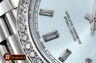 Rolex DayDate 228206 SS/SS Ice Blue Diam Baug BP A3255 Mod