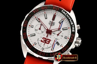 Tag Heuer Tag F1 Aston Martin "33" SS/RU (Black) White VK Qtz