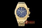 AP0358C - Royal Oak Chronograph Ref. 26320 YG/YG Blue A-7750