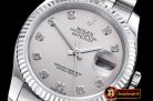 Rolex Datejust DJ 36mm Jub Flt SS/SS Light Grey Diam BP A3135 Mo