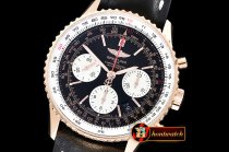 Breitling Navitimer B01 RG/LE Black/White JF A7750 Mod