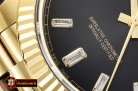 Rolex DayDate 40mm Flt YG/YG Black Baug. Diam BP A2836