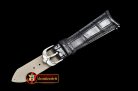 Rolex Real Croc Black Leather Strap for Cellini Time