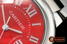 Cartier Balon Bleu Midsize 33mm SS/SS Red MY9015 Mod