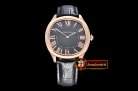 Cartier Drive De Cartier Extra-Flat RG/LE Black Jap Qtz