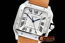 Cartier Santos De Cartier 2018 Mens XL SS/LE Wht V6F MY9015