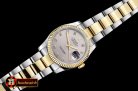 Rolex Datejust DJ 36mm Oyst Flt YG/SS Light Grey Diams BP A3135