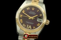 RMDJ203B - SS/YG Jubilee Purple Roman Asia 2836