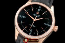 ROLCEL065B - 2014 Cellini Time RG/LE Black Asia 2824