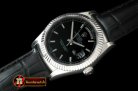 Replica Rolex DayDate Fluted Black SS/LE Asian Eta 2836
