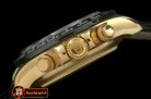 Replica Rolex Daytona 116528 YG/LE Black Stk A-7750 Sec@6 28800