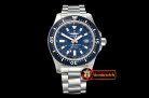 Breitling SuperOcean 44 Stainless SS/RU Blue/Stk GF Asia 2824