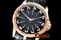 Roger Dubuis Knights of the Round Table II RG/LE Black Asia Seagull