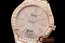 Piaget Polo Diamonds RG/LE Diam Rose G MKF Miyota 9015