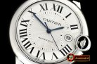 Cartier Balon Bleu Mens 42mm SS/LE White JF MY9015 Mod